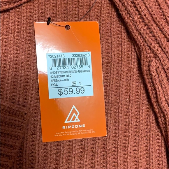 Ripzone red/orange knit sweater - Picture 4 of 4